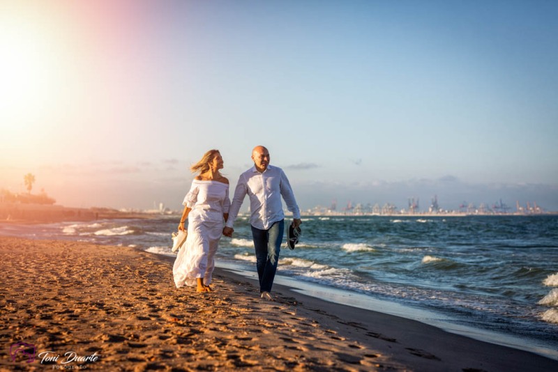 novios playa